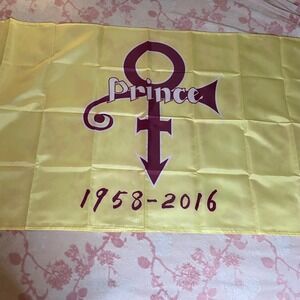 Prince Flag Memorial Symbol 1958-2016 Collectible Decor Wall Art 5'x3' New